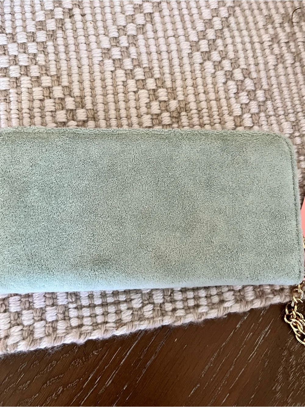 NWT Juicy Couture Sugar Rush Wallet – Frosty Green / Pink Velour